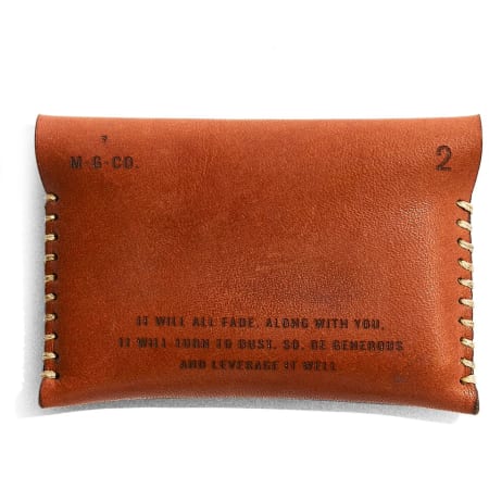 Leather Wallet Back View