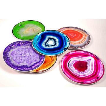 Agate Ceramic Party Plates 