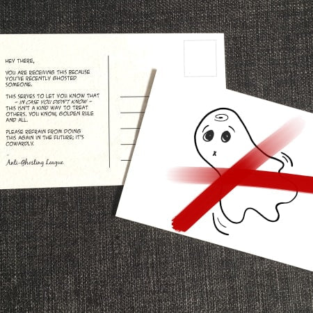 Anti Ghosting Post Card Front and Back 