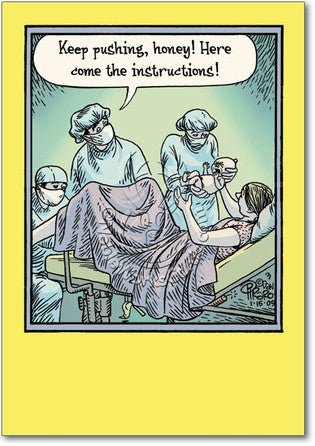 Baby Instructions Card - Sour Sentiments 
 - 1