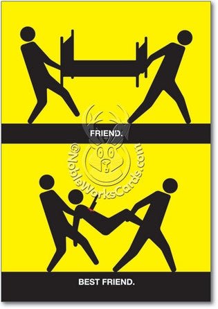 Best Friend Birthday Card - Sour Sentiments 
