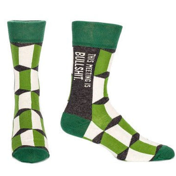 This Meeting Is Bullshit Men's Crew Socks