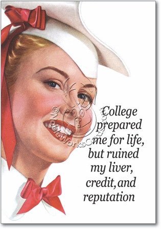 College Congratulations Card - Sour Sentiments 
 - 1