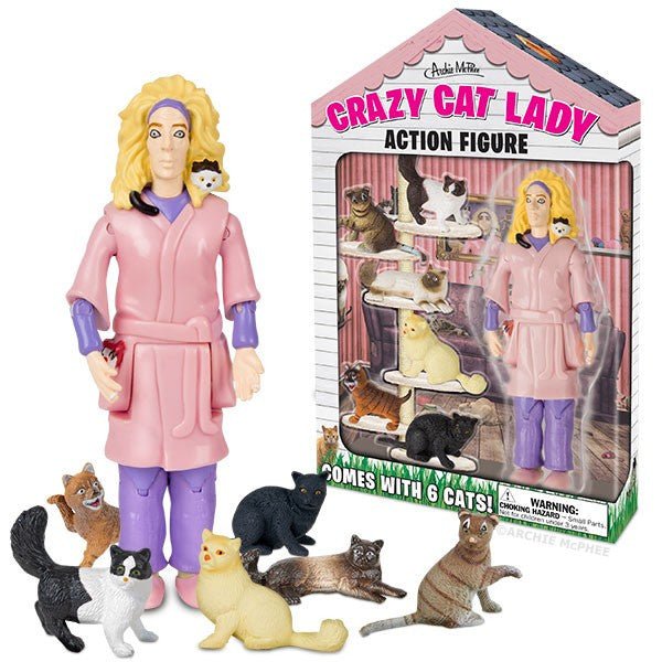 Crazy Cat Lady Action Figure - Sour Sentiments 
 - 1