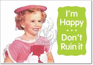 Don't Ruin It Card (Blank) - Sour Sentiments 
 - 1