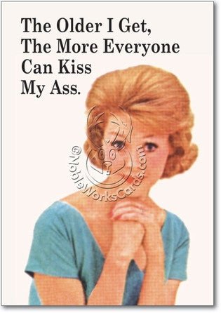 Everyone Kiss My Ass Card (Blank) - Sour Sentiments 
 - 1