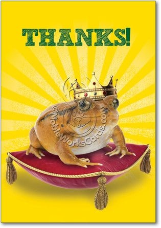 Frog Prince Thank You Card - Sour Sentiments