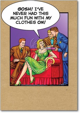 Fun With Clothes On Thank You Card - Sour Sentiments 
 - 1