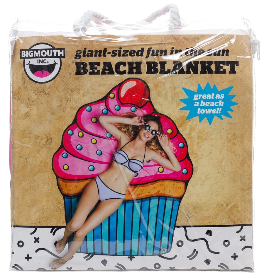 Giant Cupcake Beach Blanket In Packaging