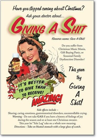 Give A Shit Christmas Card - Sour Sentiments 
 - 1