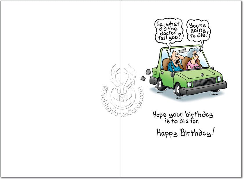 Going To Die Birthday Card - Sour Sentiments 
 - 2