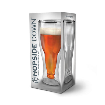 Hopside Down Beer Bottle Glass - Sour Sentiments 
 - 1