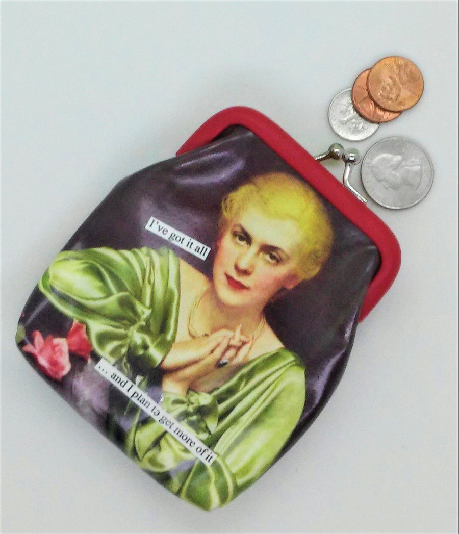 I've Got It All Coin Purse With Coins