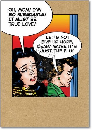 Just The Flu Get Well Card - Sour Sentiments 
 - 1