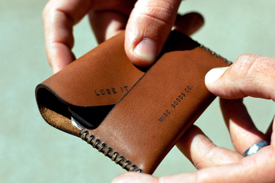 Leather Walled Held By Hands