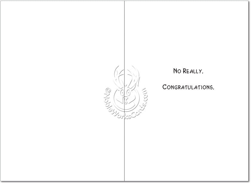 No Seriously Wedding Card - Sour Sentiments 
 - 2