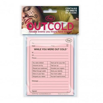 Out Cold Memo Pad In Package
