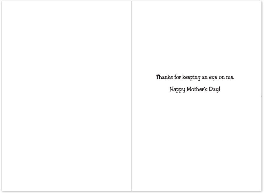 Poke Your Eye Out Mother's Day Card