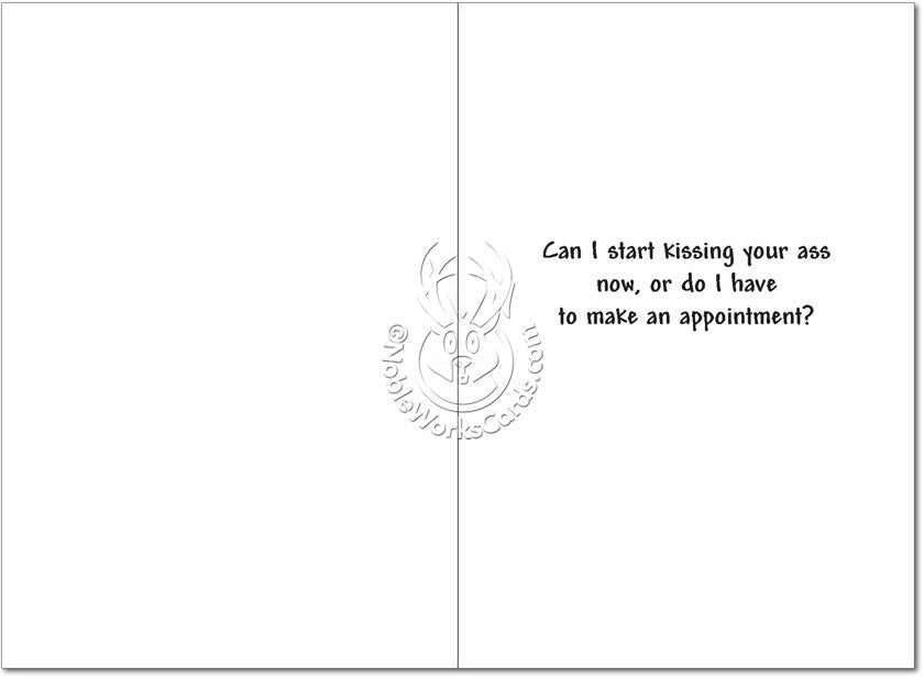 Promotion Ass Kiss Card - Sour Sentiments 
 - 2
