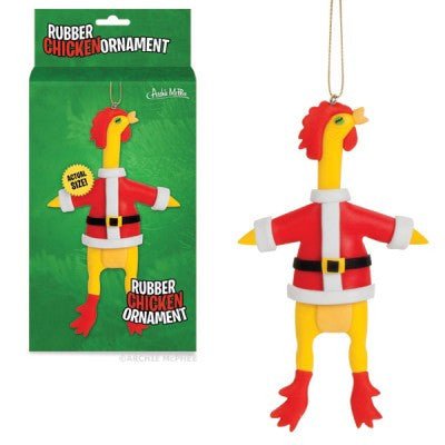 Rubber Chicken Ornament - Sour Sentiments 
