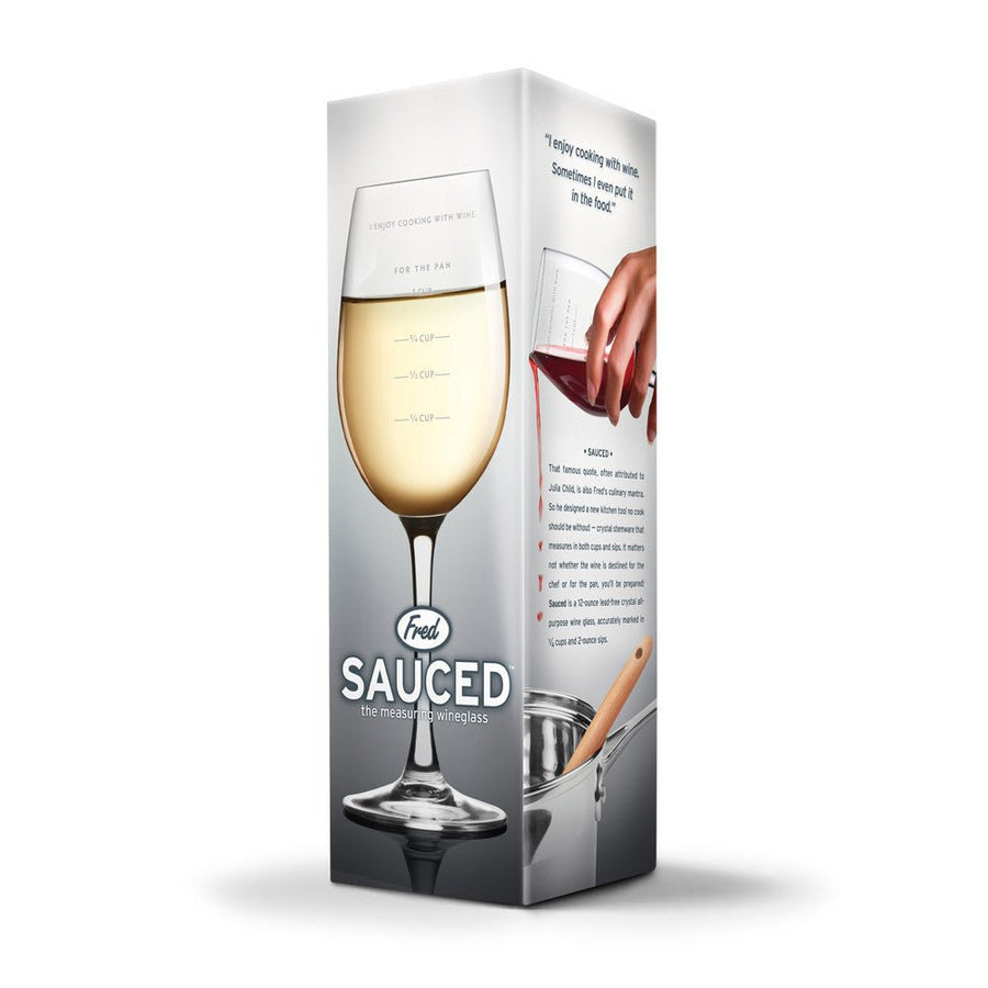 Sauced Measuring Wine Glass - Sour Sentiments 
 - 3