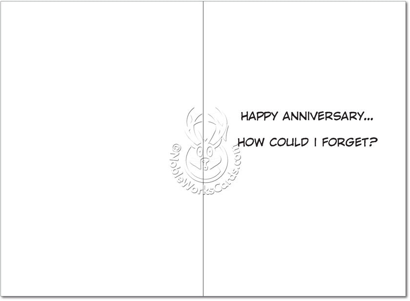 Seat Up Funny Happy Anniversary Card - Sour Sentiments