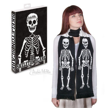 Skeleton Scarf with Model