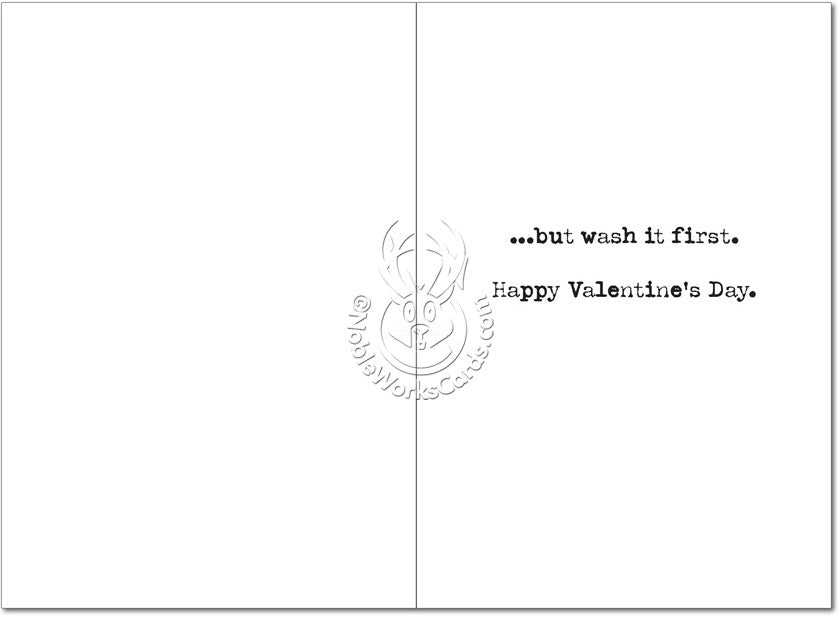 Wash It First Valentine's Day Card - Sour Sentiments