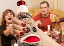 Wine Monkey Bottle Caddy - Sour Sentiments