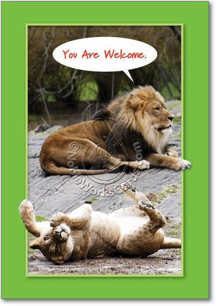 You Are Welcome Thank You Card - Sour Sentiments