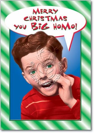 You Big Homo Christmas Card - Sour Sentiments