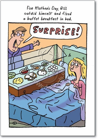 Breakfast In Bed Mother's Day Card