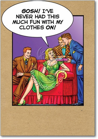 Fun With Clothes On Thank You Card - Sour Sentiments 
 - 1